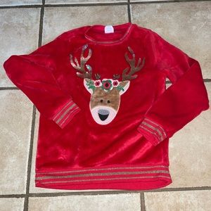 Velvet Reindeer Sweatshirt (M)